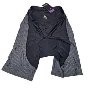 Beroy Womens Bike Shorts 3D Gel Padded‎ Black Size XL New Tags Cyclist Athletic